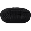 Meridian Furniture Rummi Black Velvet Performance Fabric 6pc. Modular Sectional