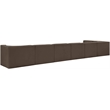 Meridian Furniture Rummi Brown Velvet Performance Fabric 7pc. Modular Sectional