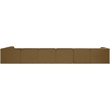 Meridian Furniture Rummi Saddle Velvet Performance Fabric 7pc. Modular Sectional