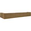 Meridian Furniture Rummi Saddle Velvet Performance Fabric 7pc. Modular Sectional