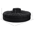 Meridian Furniture Rummi Black Velvet Performance Fabric 4pc. Modular Sofa