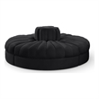 Meridian Furniture Rummi Black Velvet Performance Fabric 4pc. Modular Sofa