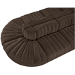 Meridian Furniture Rummi Brown Velvet Performance Fabric 8pc. Modular Sectional