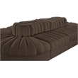 Meridian Furniture Rummi Brown Velvet Performance Fabric 8pc. Modular Sectional