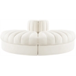 Meridian Furniture Rummi Cream Velvet Performance Fabric 2pc. Modular Loveseat