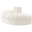 Meridian Furniture Rummi Cream Velvet Performance Fabric 2pc. Modular Loveseat