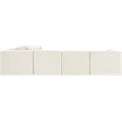 Meridian Furniture Rummi Cream Velvet Performance Fabric 7pc. Modular Sectional