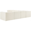 Meridian Furniture Rummi Cream Velvet Performance Fabric 7pc. Modular Sectional