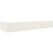 Meridian Furniture Rummi Cream Velvet Performance Fabric 7pc. Modular Sectional
