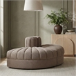 Meridian Furniture Rummi Taupe Velvet Performance Fabric 2pc. Modular Loveseat