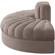 Meridian Furniture Rummi Taupe Velvet Performance Fabric 2pc. Modular Loveseat