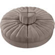 Meridian Furniture Rummi Taupe Velvet Performance Fabric 4pc. Modular Sofa