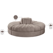 Meridian Furniture Rummi Taupe Velvet Performance Fabric 4pc. Modular Sofa