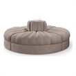 Meridian Furniture Rummi Taupe Velvet Performance Fabric 4pc. Modular Sofa
