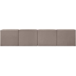 Meridian Furniture Rummi Taupe Velvet Performance Fabric 4pc. Modular Sofa