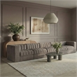 Meridian Furniture Rummi Taupe Velvet Performance Fabric 5pc. Modular Sofa