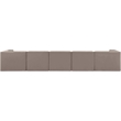 Meridian Furniture Rummi Taupe Velvet Performance Fabric 5pc. Modular Sofa