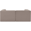 Meridian Furniture Rummi Taupe Velvet Performance Fabric 2pc. Modular Sofa