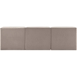 Meridian Furniture Rummi Taupe Velvet Performance Fabric 3pc. Modular Sofa