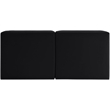 Meridian Furniture Rummi Black Velvet Performance Fabric 2pc. Modular Sofa