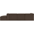 Meridian Furniture Rummi Brown Velvet Performance Fabric 4pc. Modular Sectional