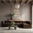 Meridian Furniture Rummi Brown Velvet Performance Fabric 5pc. Modular Sectional