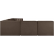 Meridian Furniture Rummi Brown Velvet Performance Fabric 6pc. Modular Sectional