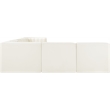 Meridian Furniture Rummi Cream Velvet Performance Fabric 6pc. Modular Sectional
