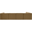 Meridian Furniture Rummi Saddle Velvet Performance Fabric 6pc. Modular Sectional