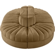 Meridian Furniture Rummi Saddle Velvet Performance Fabric 6pc. Modular Sectional