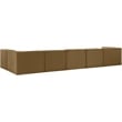 Meridian Furniture Rummi Saddle Velvet Performance Fabric 6pc. Modular Sectional