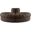 Meridian Furniture Rummi Brown Velvet Performance Fabric 2pc. Modular Loveseat