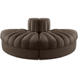 Meridian Furniture Rummi Brown Velvet Performance Fabric 2pc. Modular Loveseat