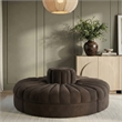 Meridian Furniture Rummi Brown Velvet Performance Fabric 4pc. Modular Sofa