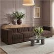 Meridian Furniture Rummi Brown Velvet Performance Fabric 4pc. Modular Sofa