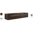 Meridian Furniture Rummi Brown Velvet Performance Fabric 4pc. Modular Sofa