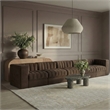 Meridian Furniture Rummi Brown Velvet Performance Fabric 5pc. Modular Sofa