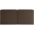 Meridian Furniture Rummi Brown Velvet Performance Fabric 2pc. Modular Sofa