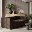 Meridian Furniture Rummi Brown Velvet Performance Fabric 2pc. Modular Sofa
