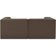 Meridian Furniture Rummi Brown Velvet Performance Fabric 2pc. Modular Sofa