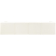 Meridian Furniture Rummi Cream Velvet Performance Fabric 4pc. Modular Sofa