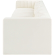 Meridian Furniture Rummi Cream Velvet Performance Fabric 5pc. Modular Sofa