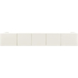 Meridian Furniture Rummi Cream Velvet Performance Fabric 5pc. Modular Sofa