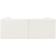 Meridian Furniture Rummi Cream Velvet Performance Fabric 2pc. Modular Sofa