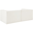 Meridian Furniture Rummi Cream Velvet Performance Fabric 2pc. Modular Sofa