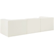 Meridian Furniture Rummi Cream Velvet Performance Fabric 3pc. Modular Sofa