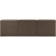 Meridian Furniture Rummi Brown Velvet Performance Fabric 3pc. Modular Sofa