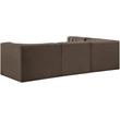 Meridian Furniture Rummi Brown Velvet Performance Fabric 4pc. Modular Sectional