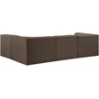 Meridian Furniture Rummi Brown Velvet Performance Fabric 4pc. Modular Sectional