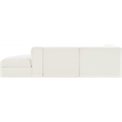 Meridian Furniture Rummi Cream Velvet Performance Fabric 3pc. Modular Sectional